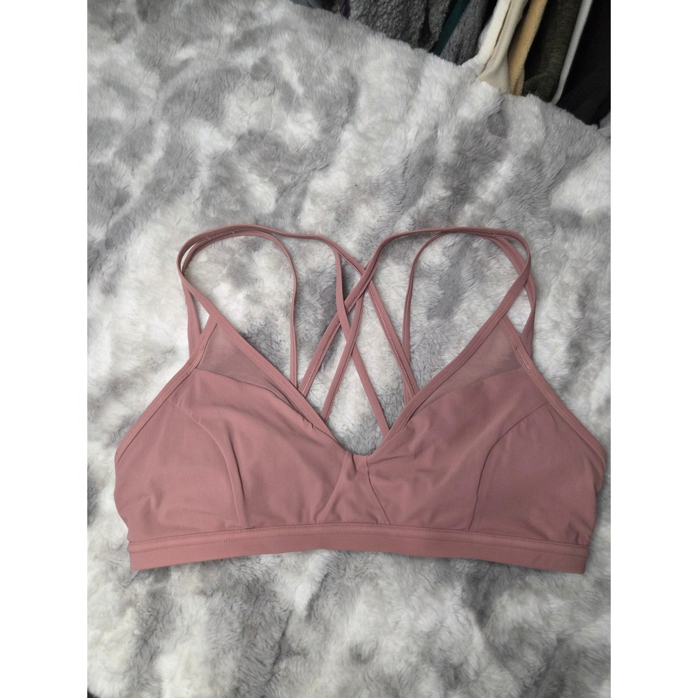 lululemon athletica Mauve Pink Strappy Sports Bra